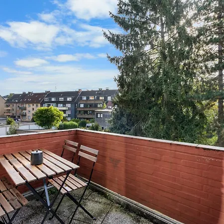 Apartment Design Luxus, Vollausstattung, 2 Min Hbf Duisburg, Betten, 2 55