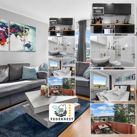 Design Luxus, Vollausstattung, 2 Min Hbf Duisburg, Betten, 2 55