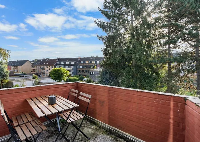 Apartamento Design Luxus, Vollausstattung, 2 Min Hbf Duisburg, Betten, 2 55